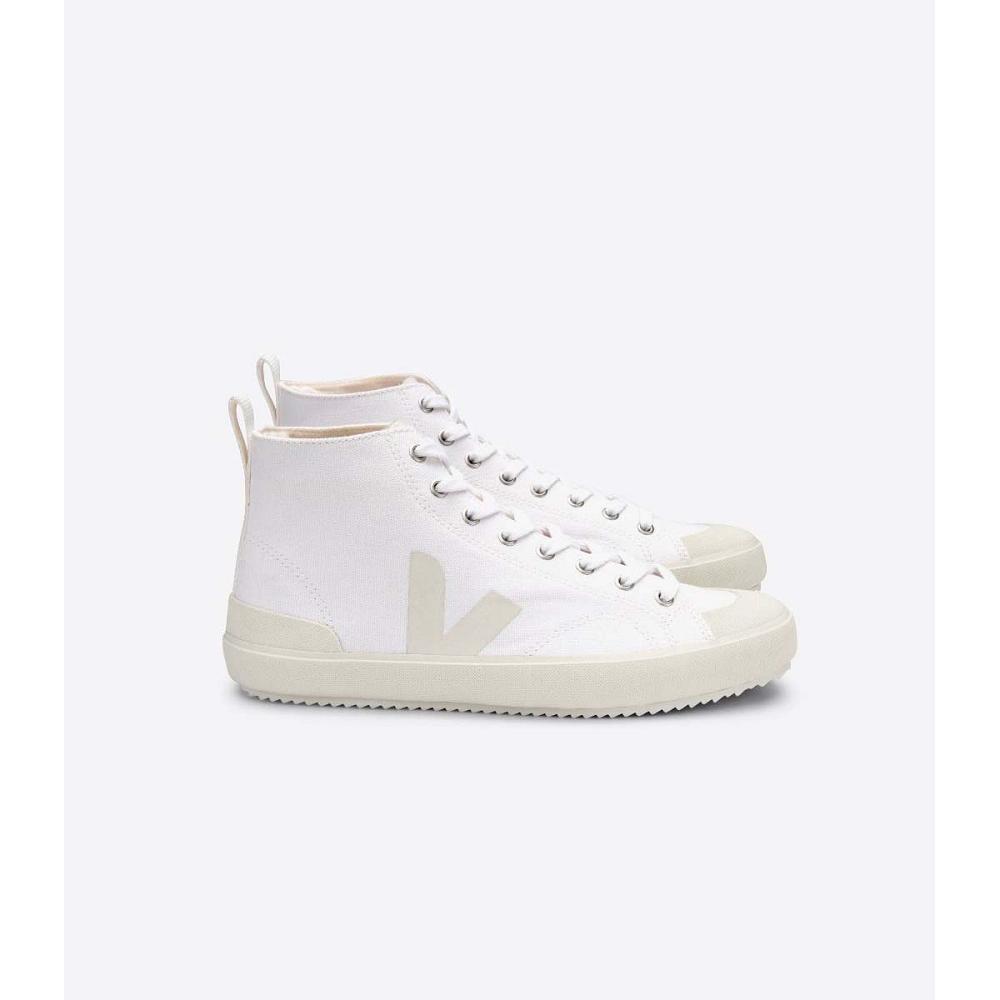 Men\'s Veja NOVA HIGH TOP CANVAS PIERRE High Tops White | SG 103FDN